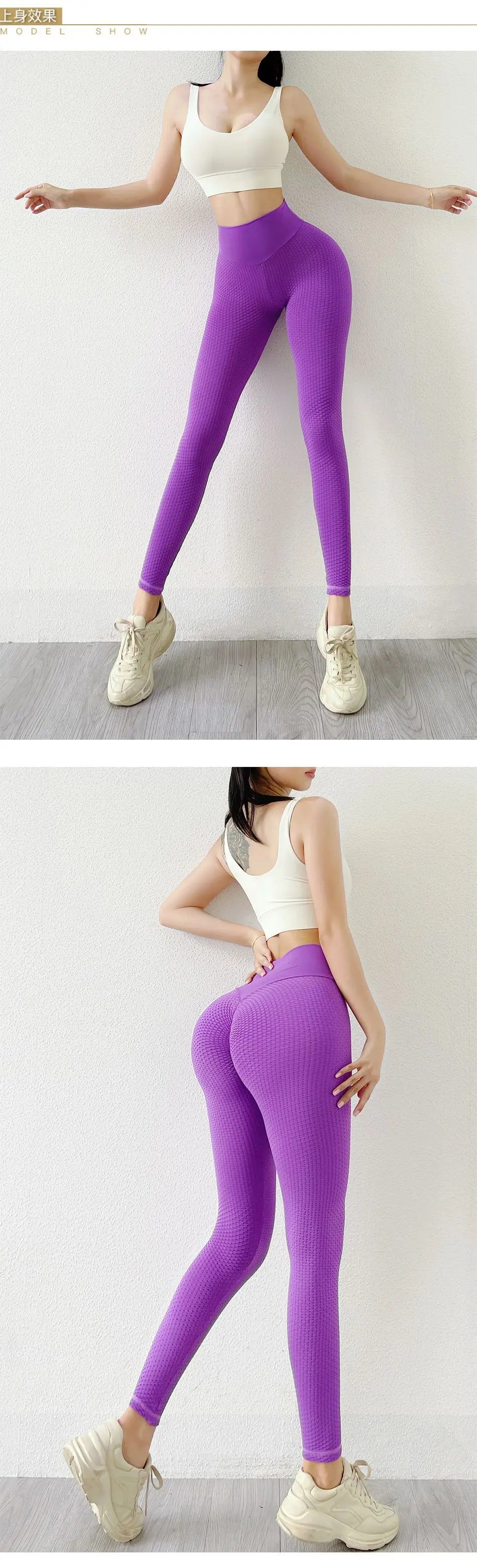 Mallas deportivas INLUMINE Honeycomb para mujer, leggings de yoga, pantalones gruesos, medias de cintura alta, muy elásticas, sin costuras, para gimnasio, efecto push-up.