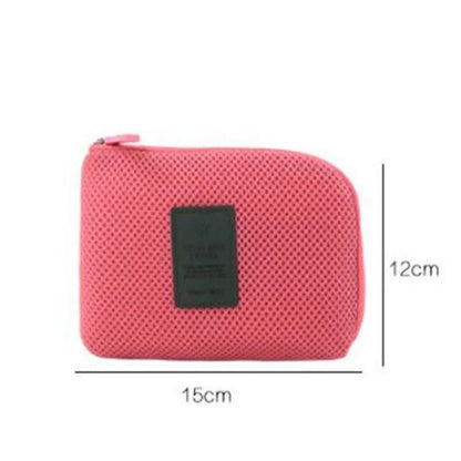 Bolsa de viaje para accesorios de cable, organizador electrónico USB digital portátil, estuche para dispositivos, cargador de teléfono móvil de viaje