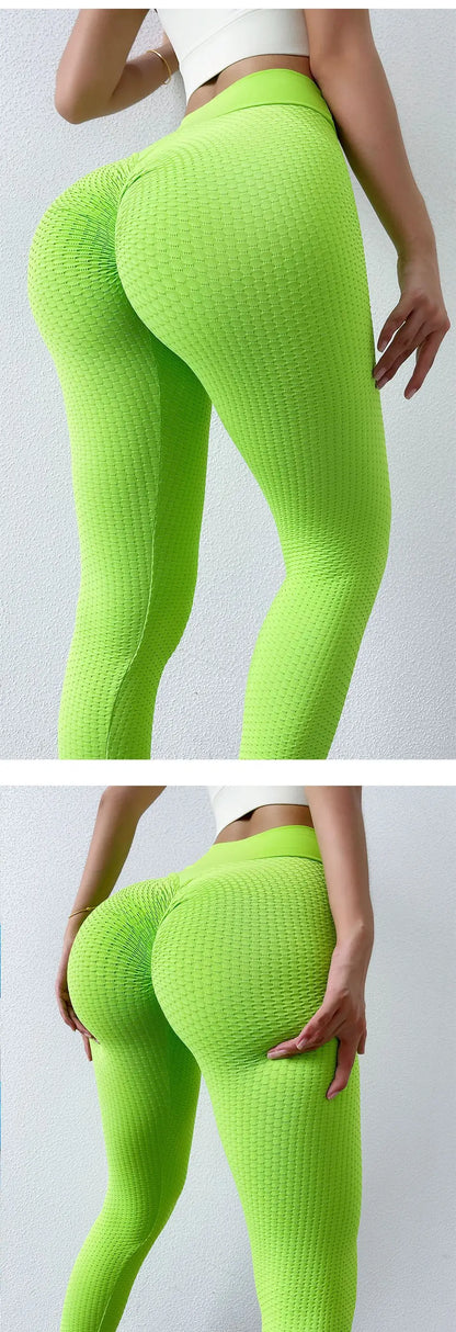 Mallas deportivas INLUMINE Honeycomb para mujer, leggings de yoga, pantalones gruesos, medias de cintura alta, muy elásticas, sin costuras, para gimnasio, efecto push-up.