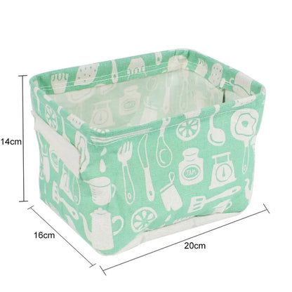 Organizador de almacenamiento de ropa interior, papelería de oficina, lino, caja de almacenamiento de escritorio, cesta de almacenamiento impermeable para juguetes y artículos diversos, cosméticos