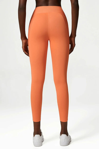 Pantalones de yoga para mujer, sensación de desnudez, alta elasticidad, nailon, cintura alta, leggings deportivos, realce, para correr, gimnasio, ropa deportiva femenina.