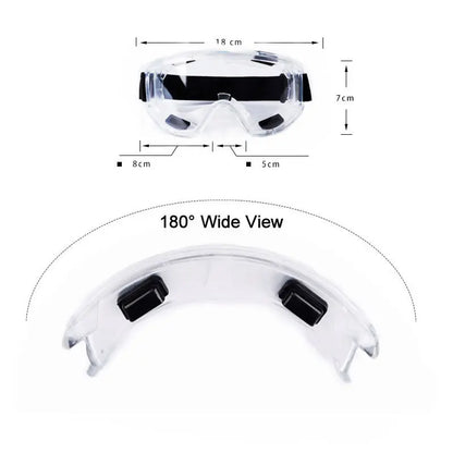Nuevas gafas de seguridad antisalpicaduras, resistentes a impactos, a prueba de viento y antipolvo, con visión amplia para el trabajo, bricolaje y seguridad diaria.