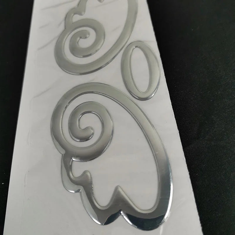 Pegatina 3D de ala de ángel para coche, emblema cromado de PVC suave, decoración de estilo automático, calcomanía para logotipo de coche