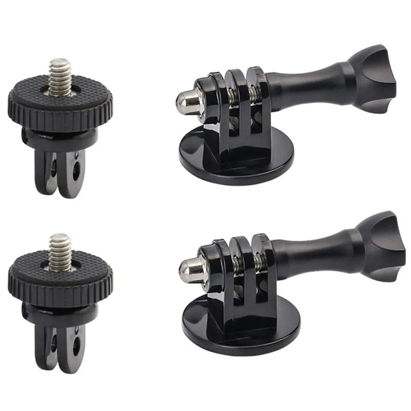 Adaptador de trípode para GoPro 13 12 11 10 9 8 7 6 5 4 3 2 1/4-20 Adaptador de tornillo para Go Pro Hero YI 4K SJ4000 EKEN H9R DBPOWER