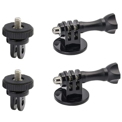 Adaptador de trípode para GoPro 13 12 11 10 9 8 7 6 5 4 3 2 1/4-20 Adaptador de tornillo para Go Pro Hero YI 4K SJ4000 EKEN H9R DBPOWER