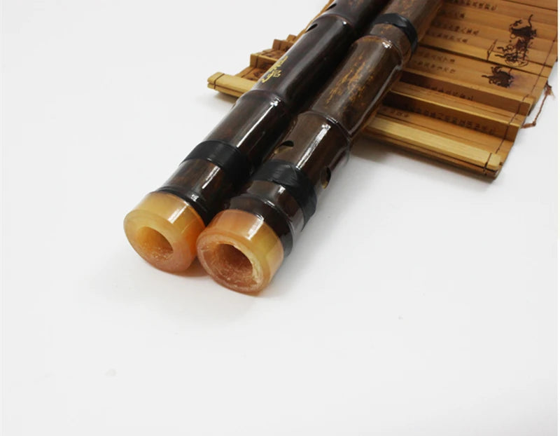 Flauta de bambú púrpura profesional Xiao Piccolo vertical chino Shakuhachi, instrumento musical tradicional clásico chino Dizi Xiao