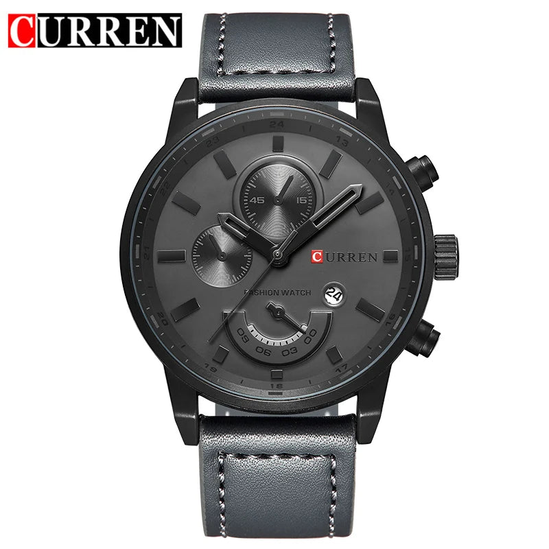 Reloj de cuarzo CURREN para hombre, marca de lujo, famoso, de pulsera, de cuarzo, masculino