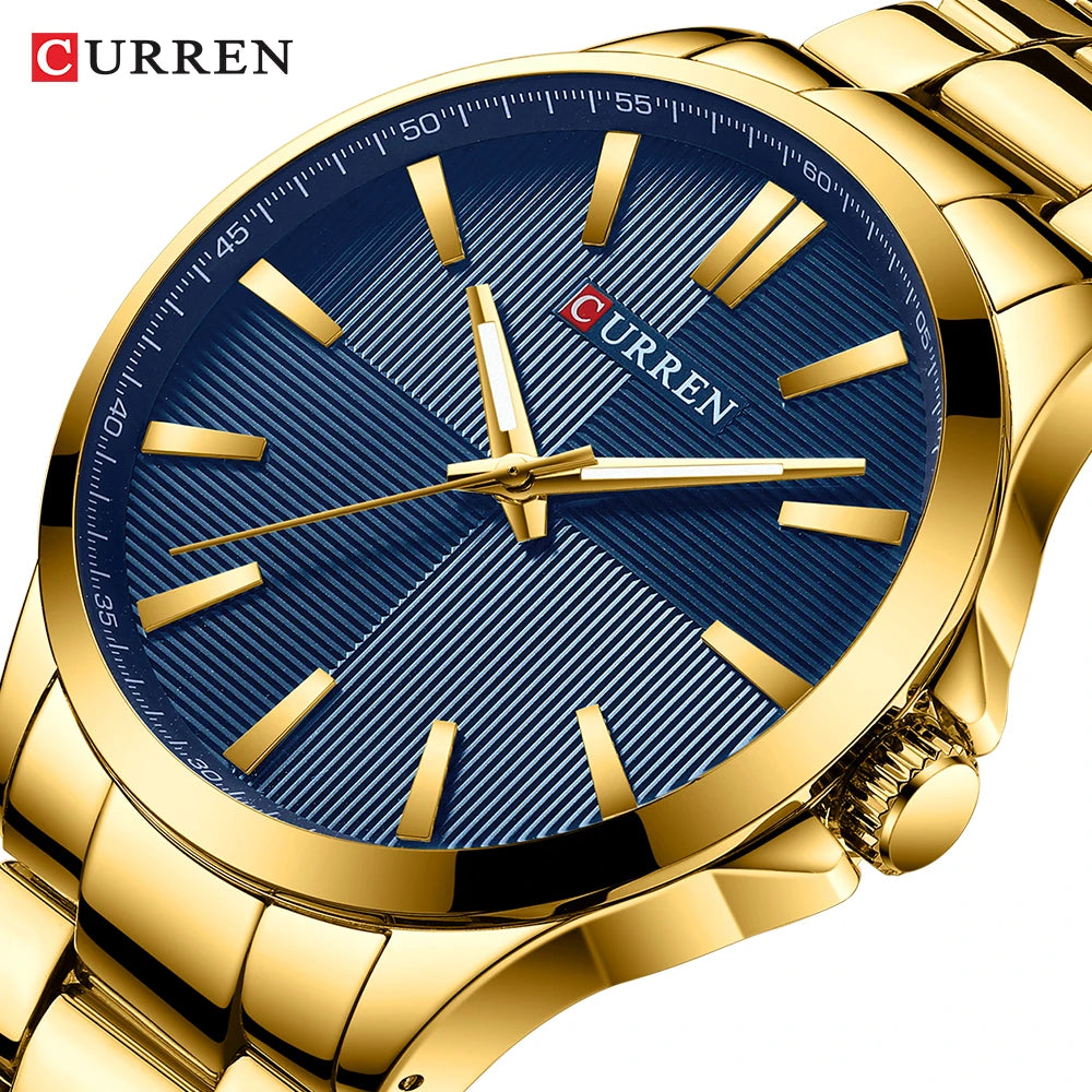 Reloj Masculino CURREN Relojes para hombre de primera marca de lujo Reloj de negocios de moda para hombre Reloj de pulsera de cuarzo impermeable informal para hombre