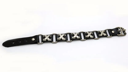 2018 Nuevos accesorios para hombres y mujeres Pulsera de cuero retro casual Pulsera punk de moda para hombres