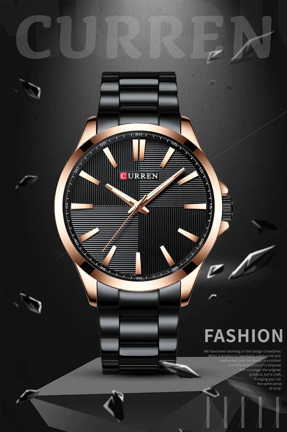 Reloj Masculino CURREN Relojes para hombre de primera marca de lujo Reloj de negocios de moda para hombre Reloj de pulsera de cuarzo impermeable informal para hombre