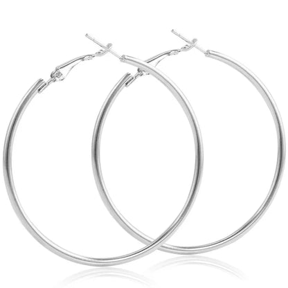 Nuevos pendientes de aro con forma de círculo hueco geométrico de moda, joyería de moda, pendientes de hipérbole para mujer, regalo para niñas