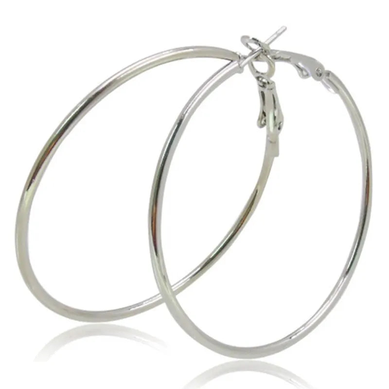 Nuevos pendientes de aro con forma de círculo hueco geométrico de moda, joyería de moda, pendientes de hipérbole para mujer, regalo para niñas