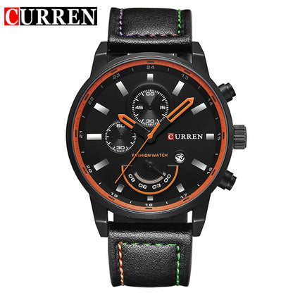 Reloj de cuarzo CURREN para hombre, marca de lujo, famoso, de pulsera, de cuarzo, masculino