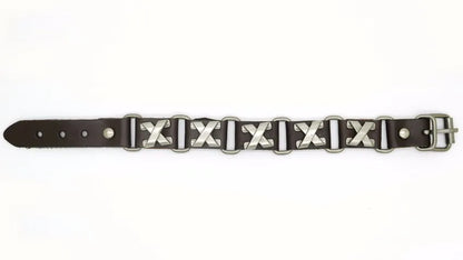 2018 Nuevos accesorios para hombres y mujeres Pulsera de cuero retro casual Pulsera punk de moda para hombres