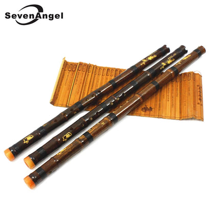 Flauta de bambú púrpura profesional Xiao Piccolo vertical chino Shakuhachi, instrumento musical tradicional clásico chino Dizi Xiao
