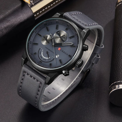Reloj de cuarzo CURREN para hombre, marca de lujo, famoso, de pulsera, de cuarzo, masculino