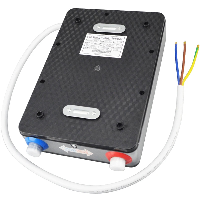 Calentador de agua eléctrico instantáneo de 6500 W y 220 V con termostato. Calentador de flujo para baño. Calefacción instantánea para cocina y ducha.