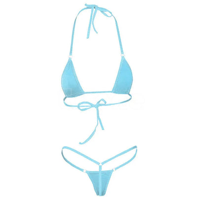 Conjunto de Bikini Brasileño Sexy Micro Tanga y Sujetador G-String para Mujeres