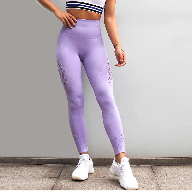 Pantalones de yoga LANTECH para mujer, deportivos, para correr, ropa deportiva, leggings elásticos para fitness, sin costuras, control de abdomen, mallas de compresión para gimnasio