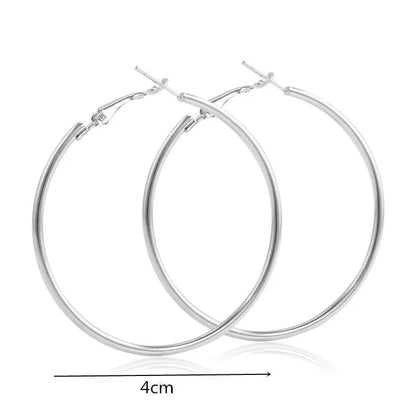 Nuevos pendientes de aro con forma de círculo hueco geométrico de moda, joyería de moda, pendientes de hipérbole para mujer, regalo para niñas
