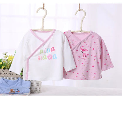 Ropa de bebé, ropa para recién nacidos, camiseta de manga larga, ropa para niño, ropa para niña, camiseta para niño, camiseta de bebé con abertura frontal