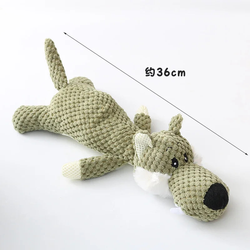 Juguete de peluche para cachorros de dibujos animados, juguete masticable con chirrido para perros pequeños, productos para rechinar los dientes, accesorios para perros.