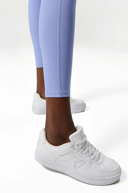 Pantalones de yoga para mujer, sensación de desnudez, alta elasticidad, nailon, cintura alta, leggings deportivos, realce, para correr, gimnasio, ropa deportiva femenina.