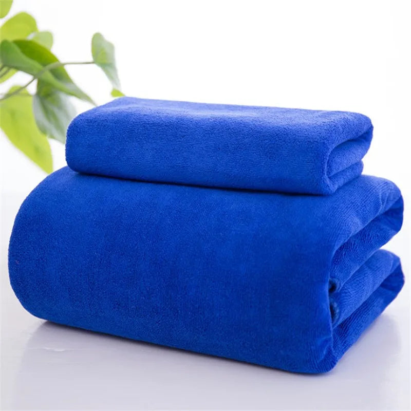 Toalla de baño absorbente para salón de belleza, toalla de playa de microfibra de 70 x 140 cm/80 x 180 cm, toalla de lavado de coche más gruesa, toalla de gimnasio de secado rápido