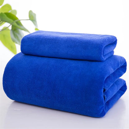 Toalla de baño absorbente para salón de belleza, toalla de playa de microfibra de 70 x 140 cm/80 x 180 cm, toalla de lavado de coche más gruesa, toalla de gimnasio de secado rápido