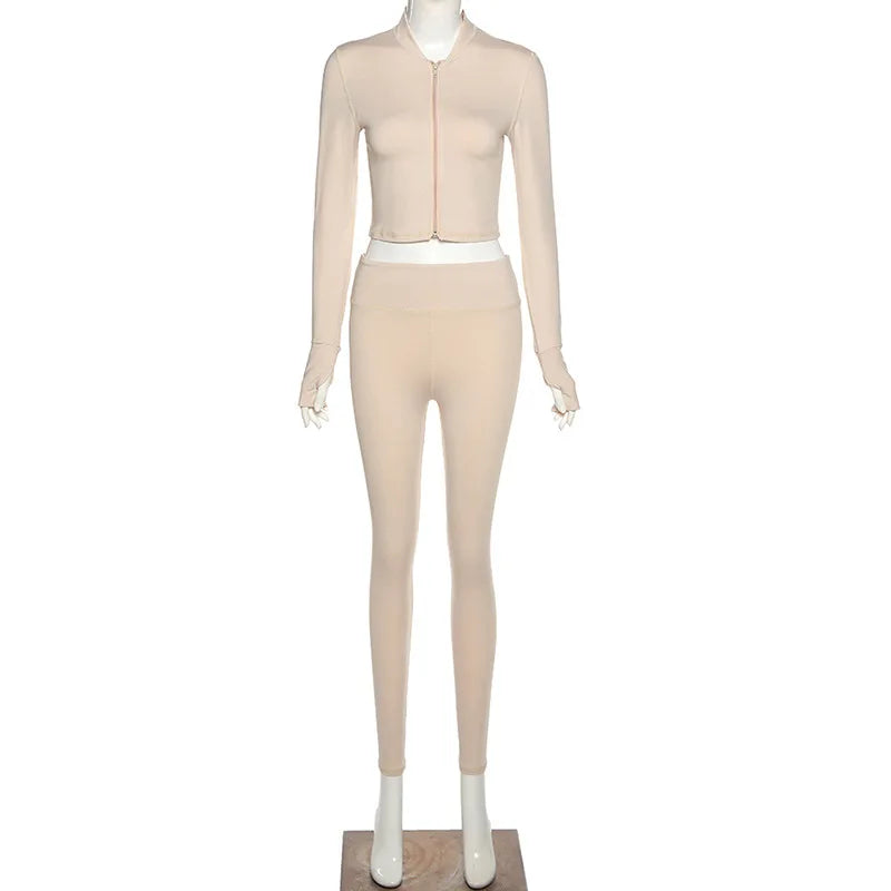 Conjunto deportivo para mujer, chándal, oferta de liquidación, traje de yoga para fitness 2025, ropa deportiva para mujer, ropa deportiva para pilates, caqui, XL, L