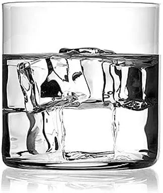 4 vasos de whisky ultrafinos, ideales para cócteles, bourbon y whisky, de 350 ml.