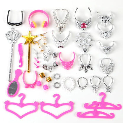 1 juego de accesorios para muñecas, cochecito, perchas, TV, sofá, zapatos, bolso, ropa para muñecas 1/6, accesorios para casa de muñecas, juguete para niña.