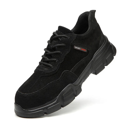 Work Safety Shoes Men Slip On Lightweight Steel Toe Shoes Women Indestructible Anti-puncture Work Shoes Men Sneakers