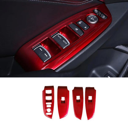 Embellecedor de marco para salida de aire interior de Honda Accord 10.º (2018-2020), color rojo, ABS, para palanca de cambios, reposabrazos.