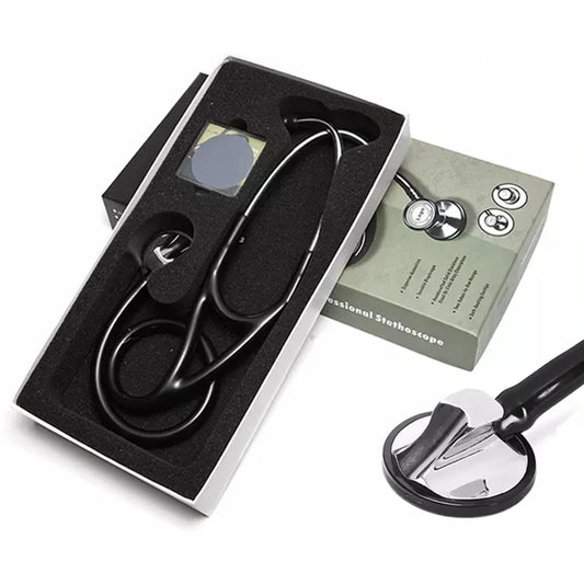 Estetoscopio profesional de cardiología cardiopulmonar, dispositivo médico para estudiantes, estetoscopio de un solo cabezal para médicos.