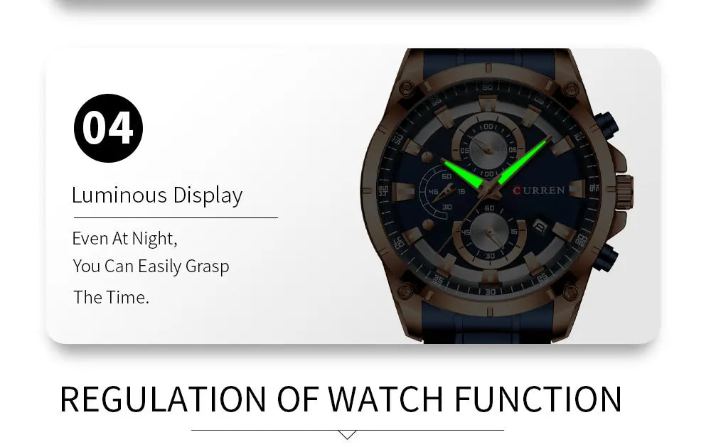 Relojes de oro para hombre, marca superior de lujo CURREN, reloj de pulsera de cuarzo, reloj de negocios deportivo e informal de moda, reloj para hombre, reloj para hombres