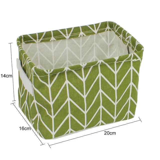 Organizador de almacenamiento de ropa interior, papelería de oficina, lino, caja de almacenamiento de escritorio, cesta de almacenamiento impermeable para juguetes y artículos diversos, cosméticos