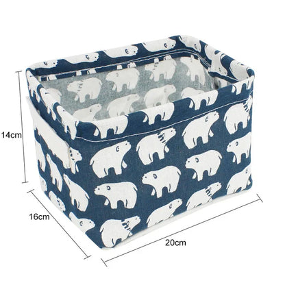 Organizador de almacenamiento de ropa interior, papelería de oficina, lino, caja de almacenamiento de escritorio, cesta de almacenamiento impermeable para juguetes y artículos diversos, cosméticos