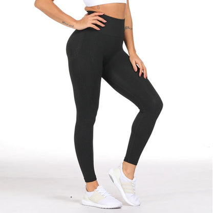 Leggings de yoga para mujer LANTECH, pantalones deportivos para correr, ropa deportiva elástica, leggings de compresión para gimnasio, cintura alta, sin costuras.
