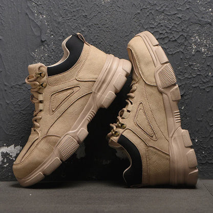 Zapatos de seguridad para hombre y mujer 2024, ligeros, indestructibles, con puntera de acero y plantilla de Kevlar.