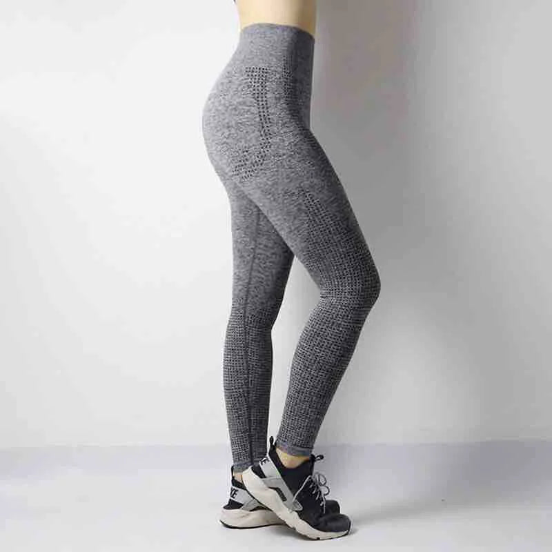 Leggings de yoga para mujer LANTECH, pantalones deportivos para correr, ropa deportiva elástica, leggings de compresión para gimnasio, cintura alta, sin costuras.
