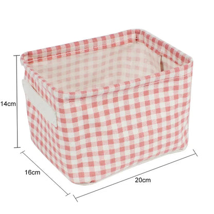 Organizador de almacenamiento de ropa interior, papelería de oficina, lino, caja de almacenamiento de escritorio, cesta de almacenamiento impermeable para juguetes y artículos diversos, cosméticos