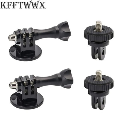 Adaptador de trípode para GoPro 13 12 11 10 9 8 7 6 5 4 3 2 1/4-20 Adaptador de tornillo para Go Pro Hero YI 4K SJ4000 EKEN H9R DBPOWER