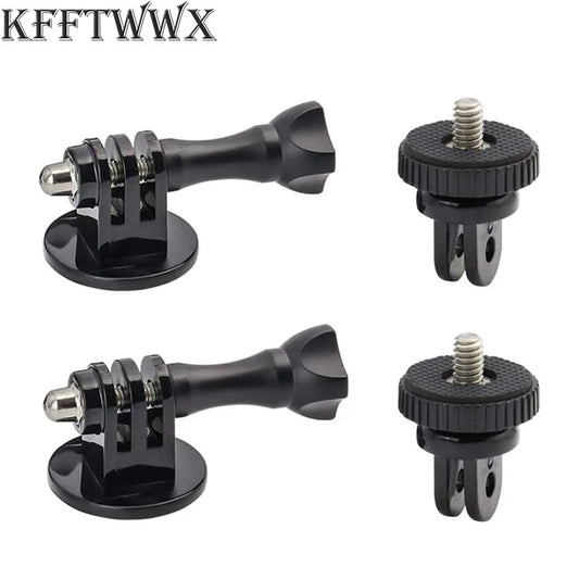 Adaptador de trípode para GoPro 13 12 11 10 9 8 7 6 5 4 3 2 1/4-20 Adaptador de tornillo para Go Pro Hero YI 4K SJ4000 EKEN H9R DBPOWER