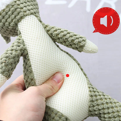 Juguete de peluche para cachorros de dibujos animados, juguete masticable con chirrido para perros pequeños, productos para rechinar los dientes, accesorios para perros.