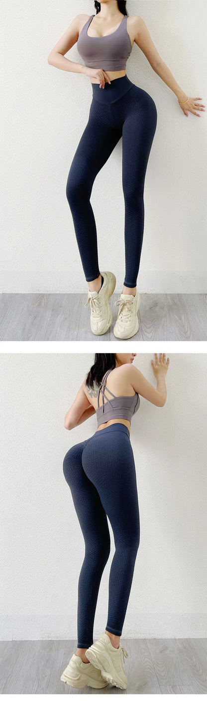 Mallas deportivas INLUMINE Honeycomb para mujer, leggings de yoga, pantalones gruesos, medias de cintura alta, muy elásticas, sin costuras, para gimnasio, efecto push-up.
