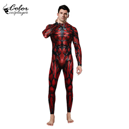Color Cosplayer Halloween Skeleton Printed Jumpsuits Women Halloween Performance Outfits Party Cosplay Costume Zentai Fitness