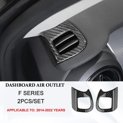 Accesorios interiores de coche para Mini Cooper F54 F55 F56 F57 F60, fibra de carbono auténtica, pegatina decorativa, pieza protectora para coche.