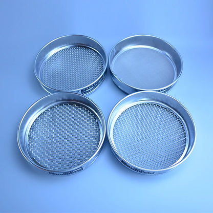 Tamiz de prueba de cuerpo cromado de acero inoxidable de malla 2 a 28 de diámetro de 20 cm, tamiz de prueba estándar, tamiz de laboratorio