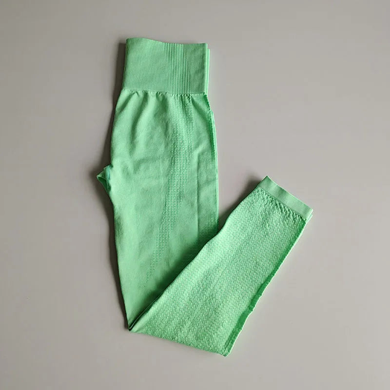 Leggings de yoga para mujer LANTECH, pantalones deportivos para correr, ropa deportiva elástica, leggings de compresión para gimnasio, cintura alta, sin costuras.